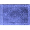 thumbnail image 1 of Ahgly Company Machine Washable Indoor Rectangle Oriental Blue Industrial Area Rugs, 5' x 7', 1 of 4