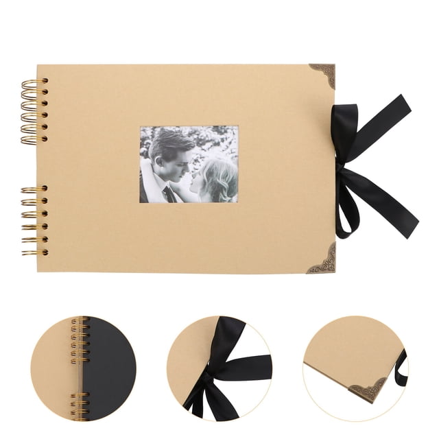 OULII Family Memories Khaki Family Photo Album Cardstock Add Pages Adults 1Pcs