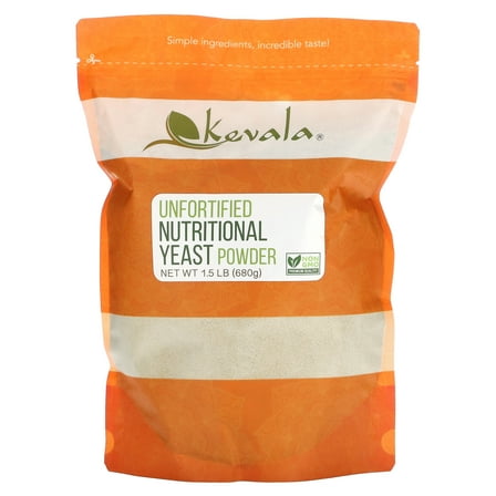 Kevala Unfortified Nutritional Yeast Powder, 1.5 lb (680 g)