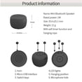 thumbnail image 4 of AMERTEER Wireless Bluetooth Speaker Small Bluetooth Player Portable Selfie With Lanyard Bluetooth Speaker, 4 of 9