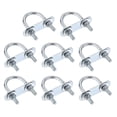 thumbnail image 1 of Unique Bargains 27mm Inner Width 53mm Length Round U-Bolt Steel M6 8 Sets, 1 of 4