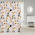 thumbnail image 2 of Manfei Cute Halloween Ghost Shower Curtain 72Wx78L,Spooky Themed Bath Curtain, 2 of 5