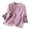 a-260Purple55, variant on Womens Mandarin Collar Asymmetric Knot Button Flared Ruffle Half Sleeve Blouse With Floral Embroidery Irregular Hem Loose Fit For Daily Wear Pink M