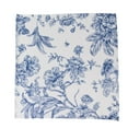 thumbnail image 5 of Efavormart 5-Pack French Toile Cloth Napkins – 17"x17" Blue and White Reusable Polyester Table Napkins in Floral Design for Events & Dining, 5 of 5
