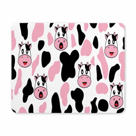 Funny Cows Gaming Mouse Pad Non Slip Mousepad Stitched Edge Rubber Base Desk Mat for Laptop PC Computer,Cute Cow Non-Slip Rubber Base Mousepads Mouse Mat for Computer Laptop Home Office