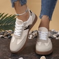 thumbnail image 4 of Non Slip Work Shoes Womens Tennis Shoes Casual Lace Up Sneakers Round Toe Comfort Walking Shoes Fashion Versatile Everyday Athletic Footwear, 4 of 5