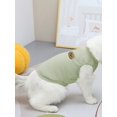 thumbnail image 3 of (green) Pet Dog & Cat Clothes, Checkered Design Breathable Spring & Summer Casual T-shirt Clothing For Teddy, Bichon, Small & Medium-sized Dogs, 3 of 5