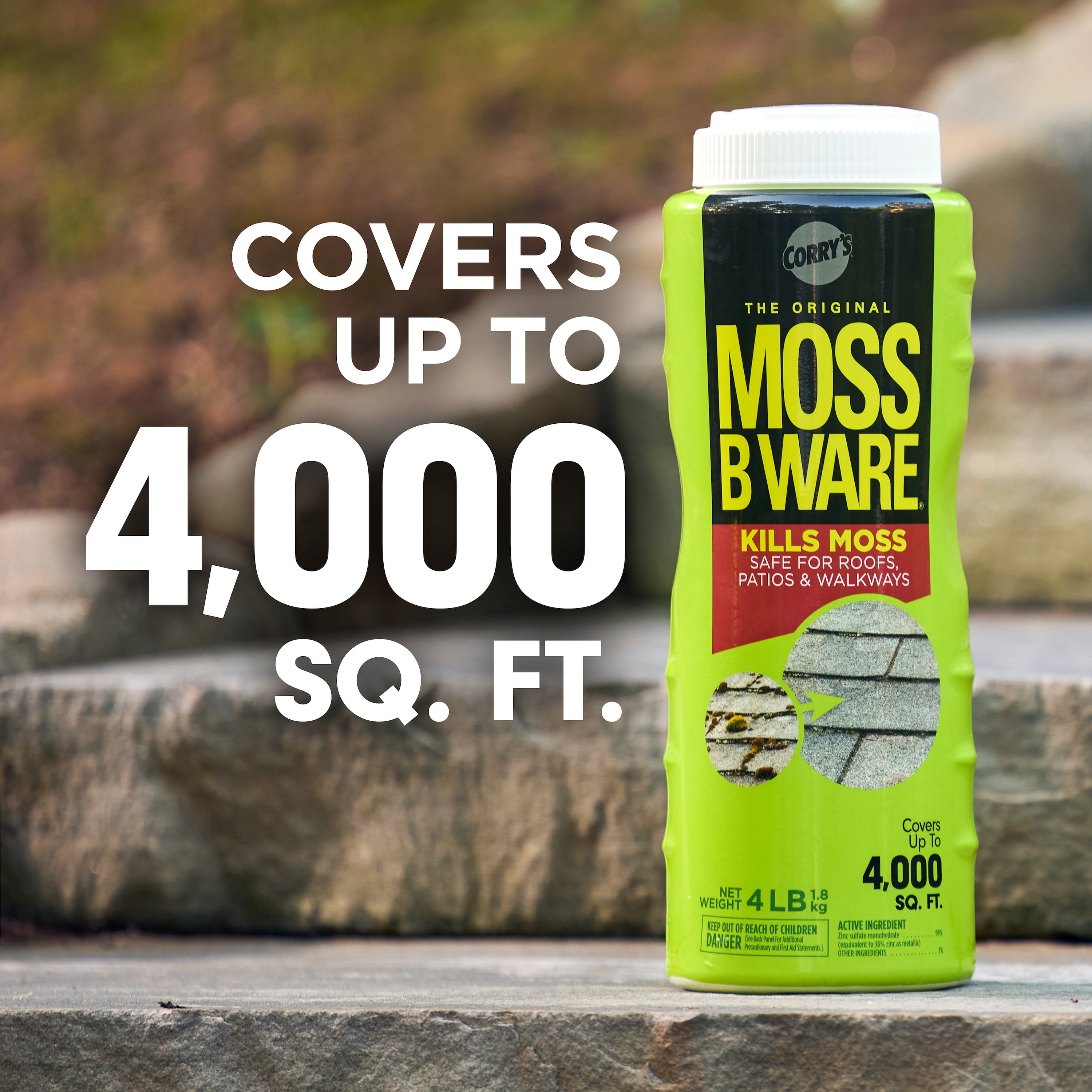 Corry's Moss B Ware Moss Killer Herbicide, 3 lb. Shaker, 1 Count
