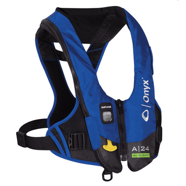 Onyx Outdoors A/M 24 Auto/Manual Life Jacket, Blue - Walmart.com