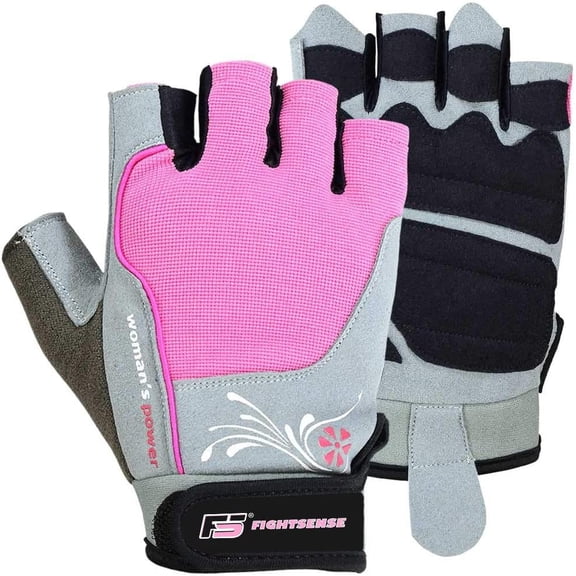 FIGHTSENSE Weight Lifting Exercises Gloves Leather Gym Training Fitness Ladies Strap