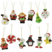 Mini 12 Piece Resin Ornament Set (Snowmen) by The Bridge Collection