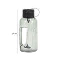 thumbnail image 3 of Narguile 1000ml Hookah de plástico Handheld Shisha Kettle Accesorio para fumar reutilizable (Negro) Sywqhk Libre de BPA, 3 of 5