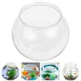 Axio Plastic Fish Bowl Clear Fish Keeper Small Aquarium Tank Bowl Small Goldfish Tank