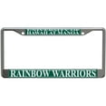 thumbnail image 1 of Hawaii Rainbow Warriors Metal License Plate Frame w/Domed Acrylic, 1 of 1