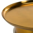 thumbnail image 3 of SAFAVIEH Zenith Round Modern Glam Tray Top Side Table, White/Gold, 3 of 6