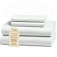 thumbnail image 1 of Casa Platino Juego de Sábanas de Algodón Individual XL – Ropa de Cama de Tejido Satén de 600 Hilos, Transpirable y Resistente a las Arrugas, 1 Plana, 1 Ajustable, 2 Fundas de Almohada – Blanco, 1 of 4