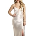 thumbnail image 2 of David’s Bridal, The Edit by DB Studio Women's Formal Illusion Lace Bodice Mermaid Dress, Full Length, Sculpting Satin, 2 of 5