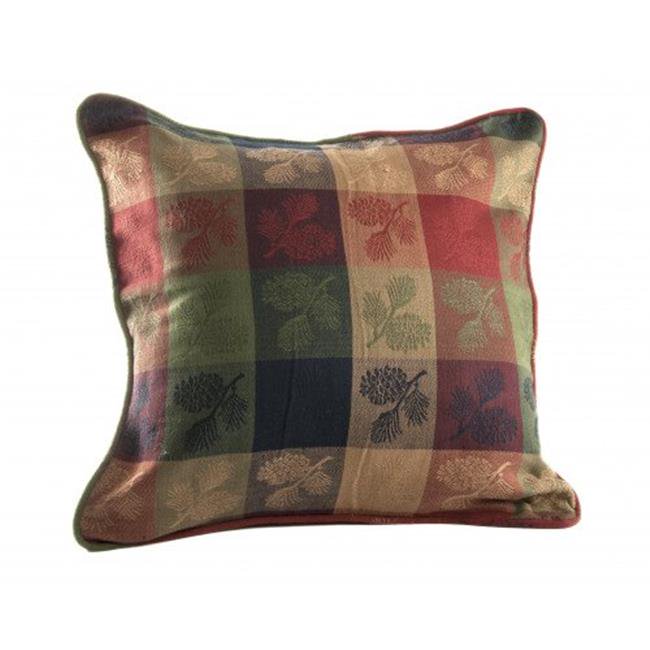 18 x 18 in. Zip Cushion Cover, Pinecone