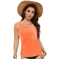 thumbnail image 5 of COMVALUE Tankini Tops for Women 2026 High Neck Swimsuits Swim Top Modest Bathing Suit Swimwear Tank Top only No Bottom (Orange, M), 5 of 9