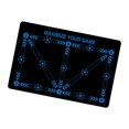 thumbnail image 2 of DYNWAVECA Football Footstep Training Mat Anti Slip Lightweight Portable Multiuse Accessories Soccer Footwork Training Mat for Household Black Blue, 2 of 10