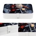 thumbnail image 4 of Santa Claus Earring Organizer Jewelry Box Necklace Organizer PU Leather with Removable Compartment Portable, 4 of 6