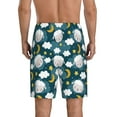 thumbnail image 3 of Kdxio Sweet Dream Lamb Print Mens Sleep Shorts Bottoms Soft Comfy Pajama Wear Pants with Drawstring Pockets, 3 of 7