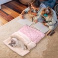 thumbnail image 5 of Cat Winter Sleeping Bag - Self Warming Bed Cave for Indoor Cats, Soft Plush Sack with Cozy Pet Mat for Kitten, 5 of 9