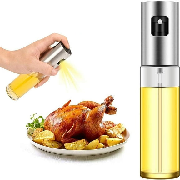 Siloon Oil Sprayer for Cooking, Olive Oil Sprayer Mister, 100ml Olive Oil Spray Bottle for Salad, BBQ, Kitchen Baking, Roasting