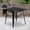 Black, variant on Commercial Grade 31.5" Square Metal Indoor-Outdoor Table, Heavy Duty All-Weather Steel Slat Top Dining Table, Modern Café Restaurant Bistro Patio Furniture, Metal Stackable Deck Yard Desk Setup