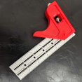 thumbnail image 3 of Woodworking Ruler Precision Ruler Metal Ruler Angle Measuring Tool Woodworking Protractor, 3 of 4