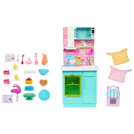 Barbie - Celebration Fun Baking & Kitchen with Dolls Playset