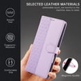 thumbnail image 4 of Allytechgroup for iPhone 16 Plus Wallet Case, Stylish Phone Case with Card Slots RFID Blocking Flip Stand PU Leather Shockproof Convenient Hand Wrist Case Cover for iPhone 16 Plus, Purple, 4 of 9