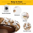 thumbnail image 3 of Elastic Fitted Round Tablecloth, Brown Yellow Eucalyptus Leaves Waterproof Stretch Table Cover for 45"-54" Tables, Watercolor Spring Summer Botanical Washable Outdoor Tablecloths for Patio, Picnic, 3 of 9