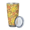 thumbnail image 2 of Picia Colourful Tie Dye 1 Pattern 20 oz Tumbler Stainless Steel Vacuum Insulated Coffee Ice Cup Double Wall Travel Flask Dual Lid Water Bottle, Eco-friendly Car Cup, 2 of 8