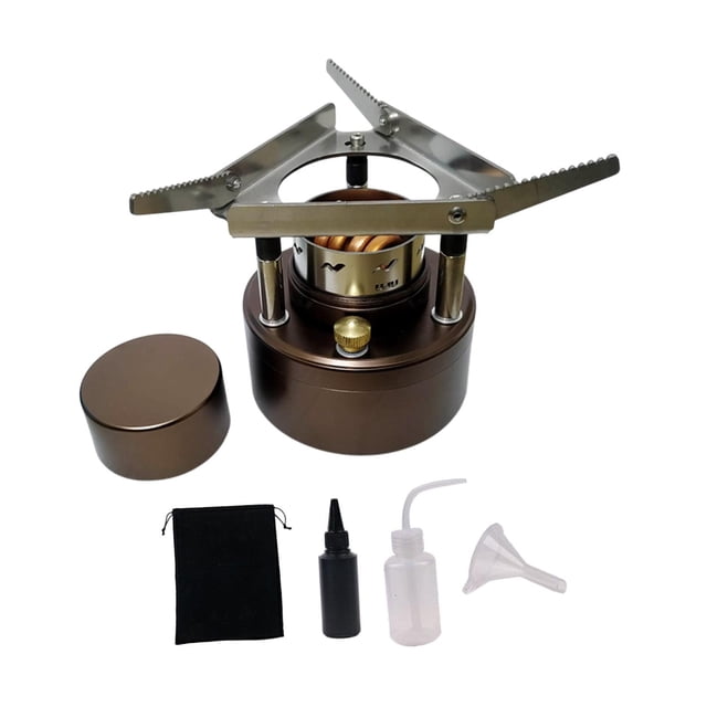 Quemador de horno de alcohol con soporte plegable Spirit Spirit Burner Camp Camp Camp Furnace para equipos de cocina de mochilero al aire libre