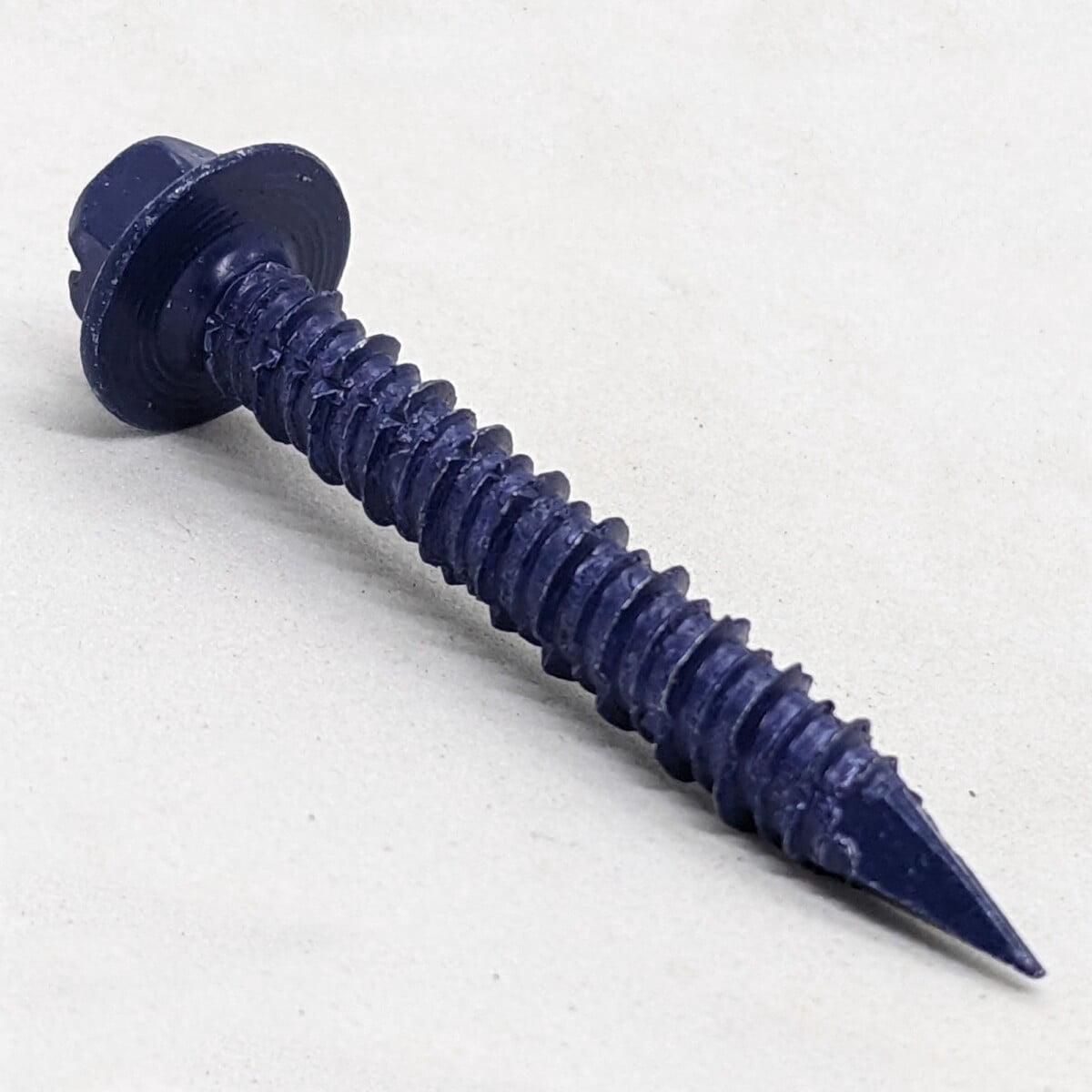 (2000) 1/4" x 1-3/4" Slotted Hex Washer Head Tapcon Blue Masonry Concrete Screws BULK BOX