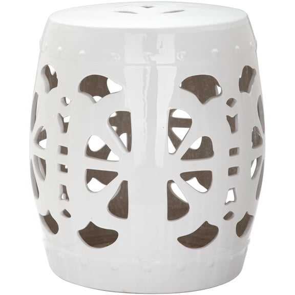 Safavieh STENCIL BLOSSOM GARDEN STOOL, ACS4536A