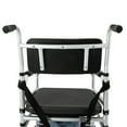 thumbnail image 4 of Dwellnix Shower Chair Height Adjustable Freestanding Folding Shower Chair w Bidet 160kg, 4 of 7
