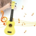 thumbnail image 6 of MERIGLARE Kids Ukulele 4 String Mini Guitar 21.26'' Developmental Musical Instrument Wood Ukelele for Early Educational Party Toys Baby yellow, 6 of 8