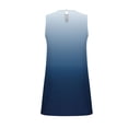 thumbnail image 6 of ClodeEU Women's Summer Pleated Round Neck Cute Swing Sleeveless Dress, Floral Print Tank Loose Sundress with Pocket Dark Blue,Womens Plus L, 6 of 6