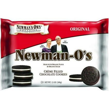 Newman's Own Organics Newman O's Cookies Creme Filled Chocolate -- 13 Ounce