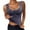Grey, variant on Thermal Underwear for Women Sleeveless Vest with Bra Pads Padded Thickened Body Spring Fall Bra Top Non Marking Self Heating Top