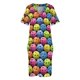 thumbnail image 3 of Vestido largo holgado con bolsillos para mujer traje de playa multicolor Pickleballs, 3 of 6