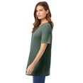 thumbnail image 2 of Woman Within Plus Size Waffle Thermal Satin Trim Tee, 2 of 6