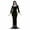 Black, variant on The Addams Family Womens Morticia Addams Costume Set