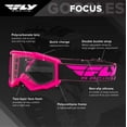 thumbnail image 2 of Fly Racing Focus Goggles (Pink, Adult), 2 of 2