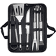 thumbnail image 1 of Juego de barbacoa de acero inoxidable, bolsa Oxford, utensilios para barbacoa, combinación de barbacoa doméstica para exteriores, herramientas para barbacoa, 1 of 9