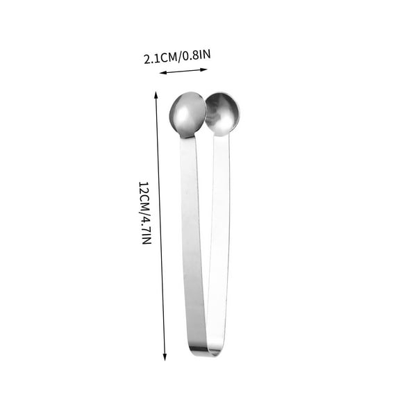 Stainless Steel Mini Food Tongs Kitchen Serving Utensil 6 Inch Dishwasher Safe Compact Cooking Tool Precision Grilling Tongs Salad Serving Gadget