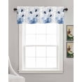 thumbnail image 3 of Watercolor Dandelion Kitchen Valances for Windows Farmhouse Linen Window Valance Curtain for Living Room Window Treatment Minimalism Pastoral Rustic Flowers Valance Rod Pocket Topper, 60 x 18 Inch, 3 of 6