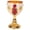 Gold, White, Red, variant on Yajisi Gold Chalice 4.1 Inch High Zinc Alloy Retro Embossed Floral Pattern Elegant Wine Goblet Cup For Party Banquet Bar Red White 4.1 inches / 10.3 cm Vintage Aesthetic Decoration Collectible